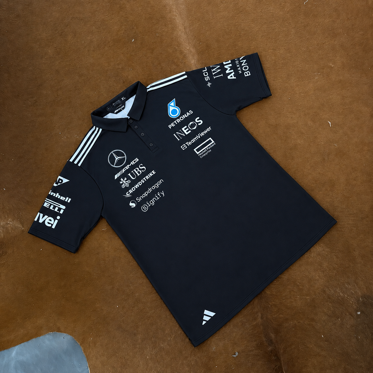 Mercedes F1 2026 Team Polo- Black
