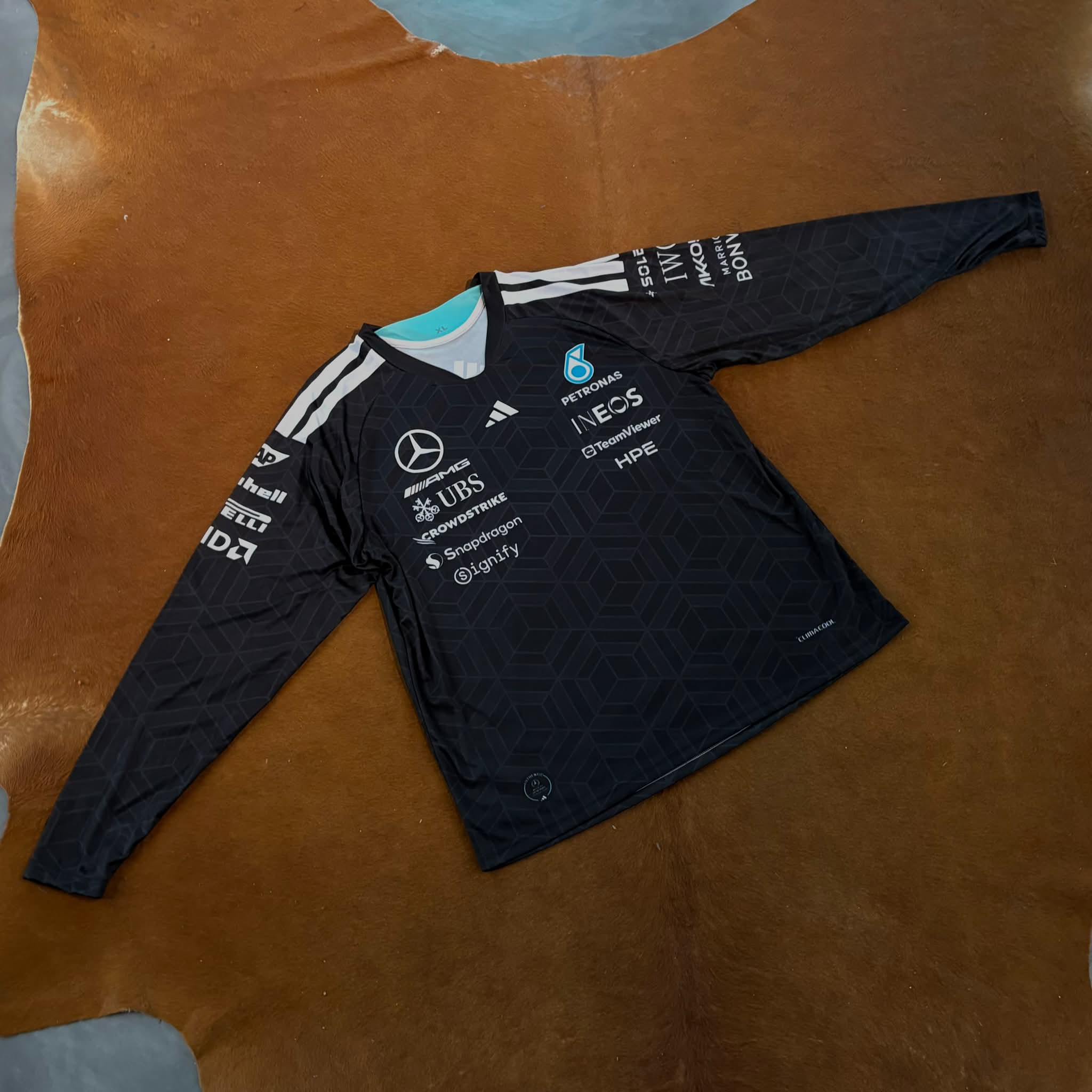 Mercedes 2026 Team Driver Long Sleeve T-Shirt - Black