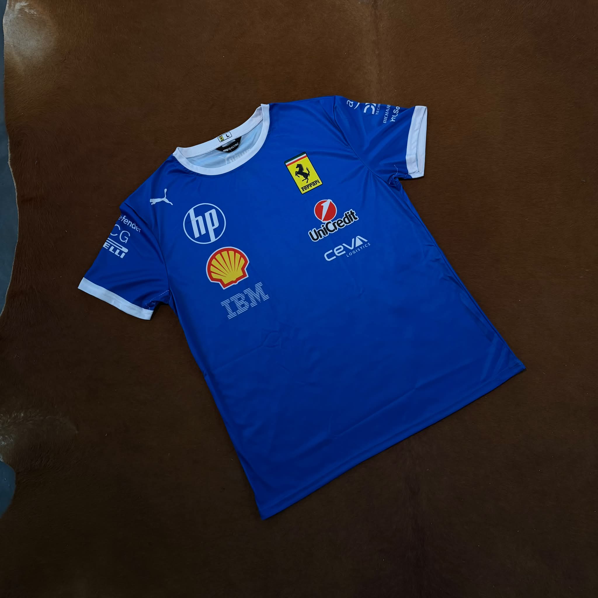 Scuderia Ferrari 2025 Team Special Edition Monza T-Shirt - Blue